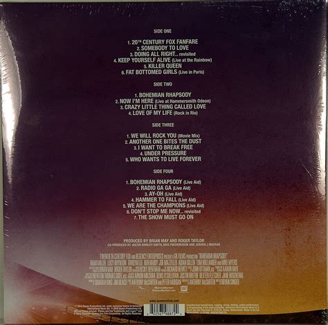 Queen Bohemian Rhapsody Original Soundtrack 2lp Виниловая
