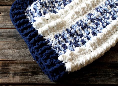 11 Chunky Crochet Baby Blankets Free Patterns A Crafty