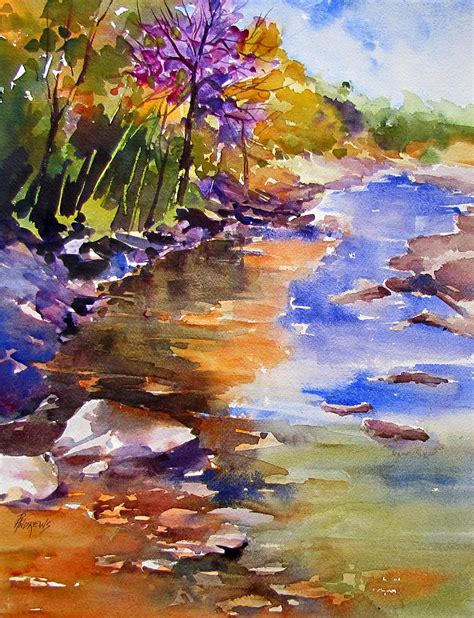 River Charm Painting By Rae Andrews Pixels