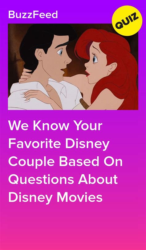 We Know Your Favorite Disney Couple Based On Questions About Disney