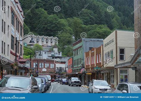 Busy Street In Downtown Juneau Alaska Editorial Photography Image Of