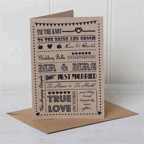 That being said, you want to find the right words to wish a happy married life and congratulate. wedding congratulations typography card by lovely jubbly ...
