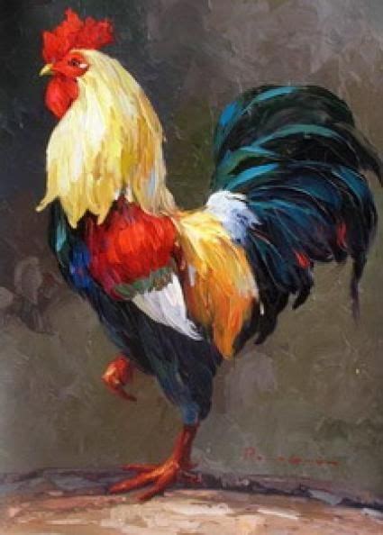 Pin Op Rooster Paintings