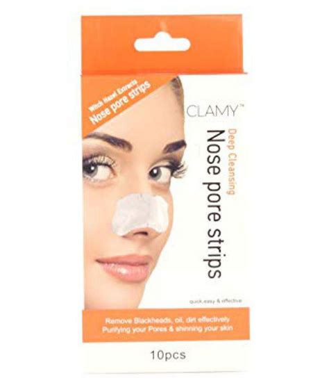 Clamy Nose Pore Waxing Strip Orange Wax Strips For 10 Pcs Buy Clamy