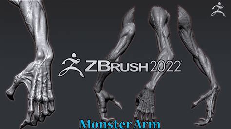 Sculpting Monster Arm And Hand In Zbrush Speedsculpt Sculptzbrush