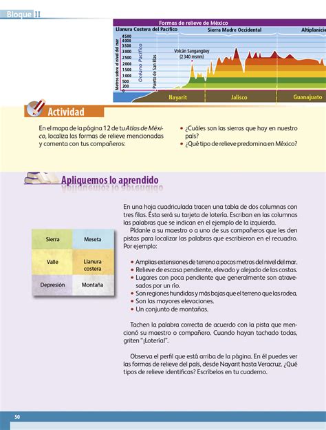 Geografía Cuarto Grado 2017 2018 Página 50 De 202 Libros De Texto