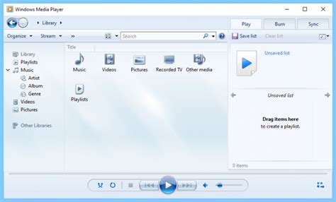 Windows Media Player 12 Windows Media Player