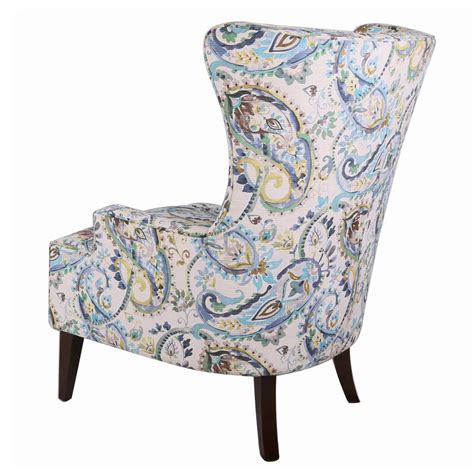 Wingback Arm Chair Mazarine Paisley