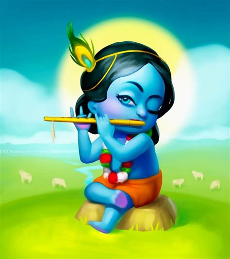 Cartoon Krishna Wallpapers Top Free Cartoon Krishna Backgrounds
