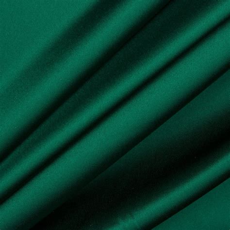 Designer Forest Green Silk Satin £6890metre Joel And Son Fabrics