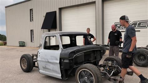 Fitting Ford F100 To Roadster Shop Frame Youtube