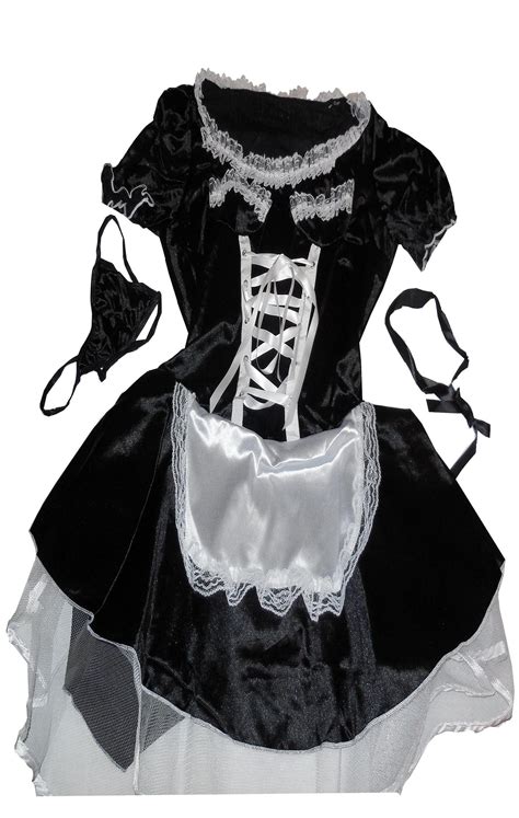 Late Night Maid Womens French Maid Sexy Costumes Role Play Uniform