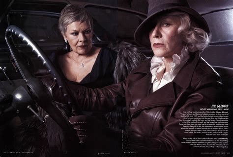 Fantastic Duo Helen Mirren Judy Dench Photographed By Annie
