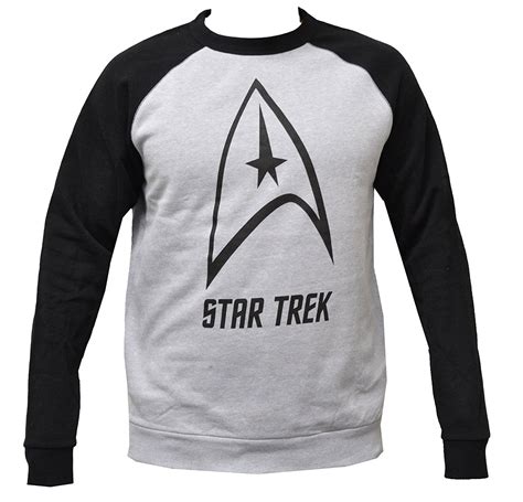 Star Trek Star Trek Graphic Logo Mens Pullover Sweatshirt Gray