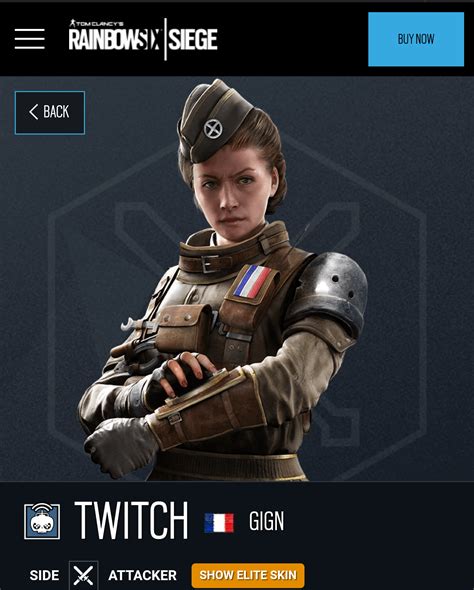 Twitchs Face On Her Elite Is Changed On The Official Website Rrainbow6