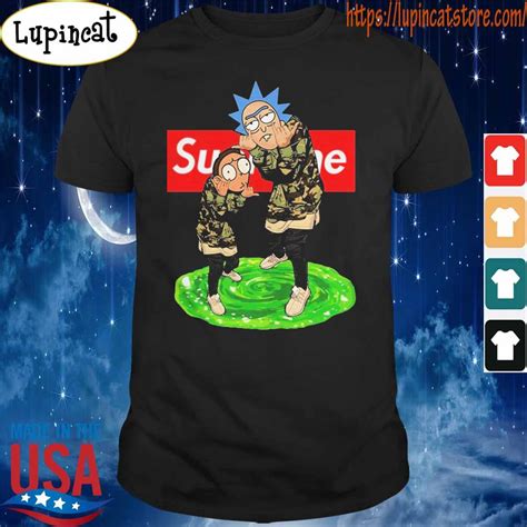 Official Supreme Rick And Morty Shirt Hoodie Sweater Long Sleeve And