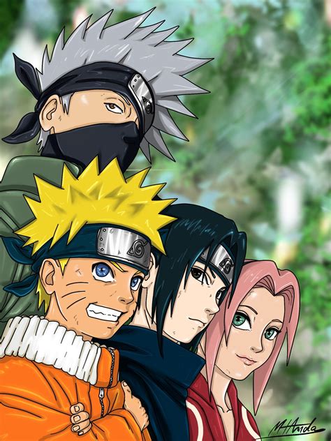 Just Finished Drawing Team 7 As Requested ️ Wdyt Naruto