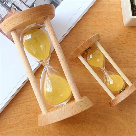 5101530 Minutes Glass Hourglass Wood Frame Wooden Frame Sandglass