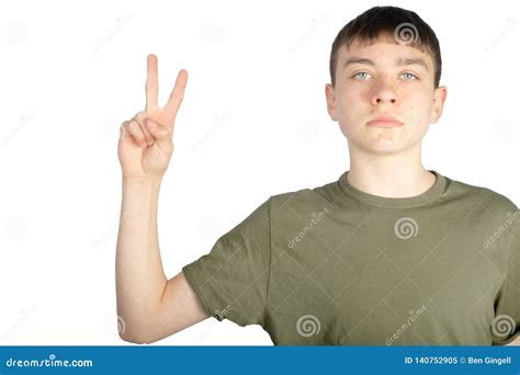 American Sign Language Performed On One Hand Stock Image Image Of