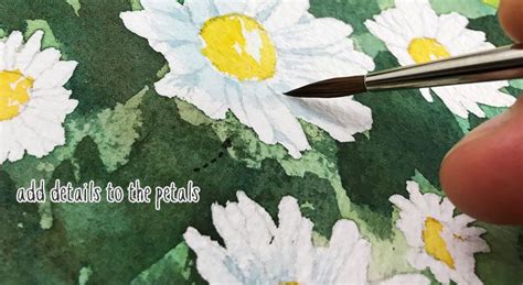 Adding Details Wet On Dry Watercolor Flowers Watercolour Tutorials