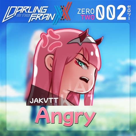 Zero Two Emote Angry Darling In The Franxx Emotes Kawaii Anime