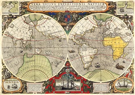 Antique Nautical Map 6000 Pcs High Quality Collection Clementoni