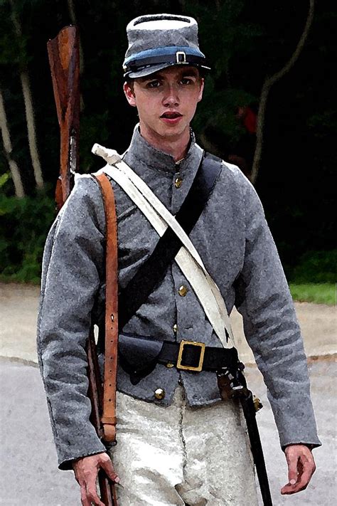 Young Confederate Soldier Brandenburg Ky Photograph By Thia Stover