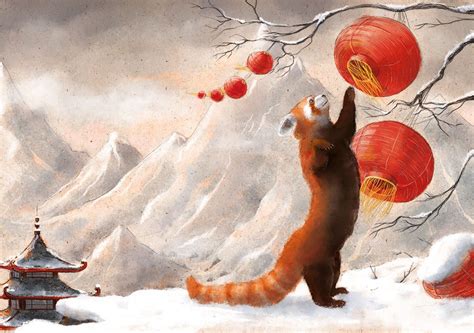 Red Panda Book On Behance Animal Drawings Cute Drawings Illustration