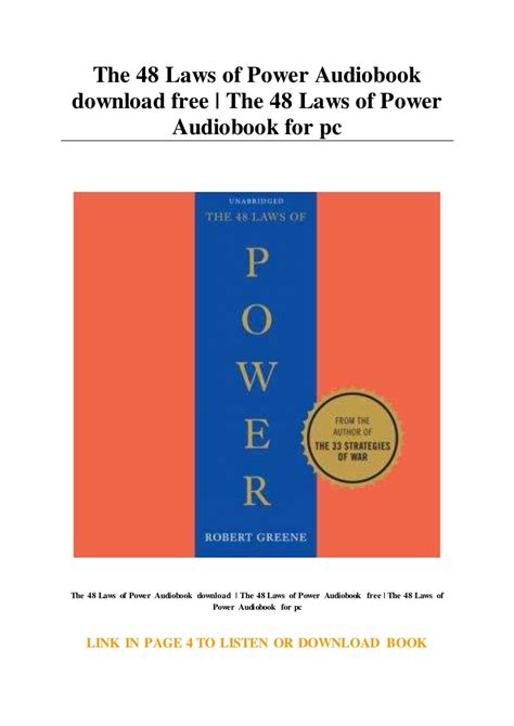 The 48 Laws of Power Audiobook download free | The 48 Laws of Power A…