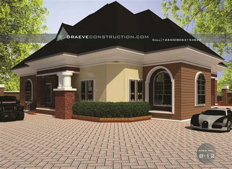 Bungalow House Plan Designs In Nigeria Low Cost Buildings Draeve