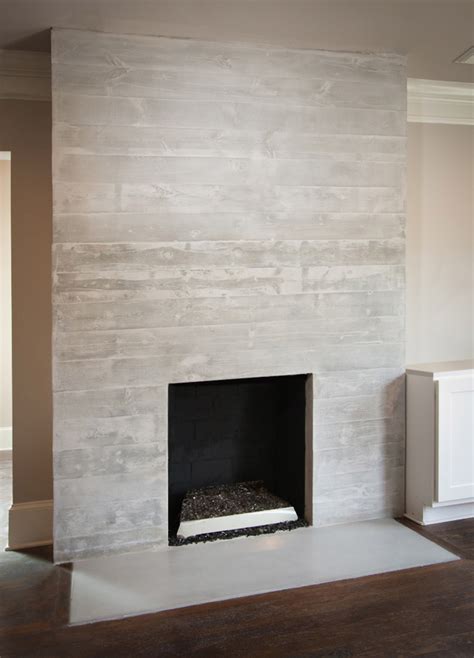 We use floor and decor marble for the fireplace and hearth. Woodgrain Fireplace - Atlanta Concrete Countertops | St ...