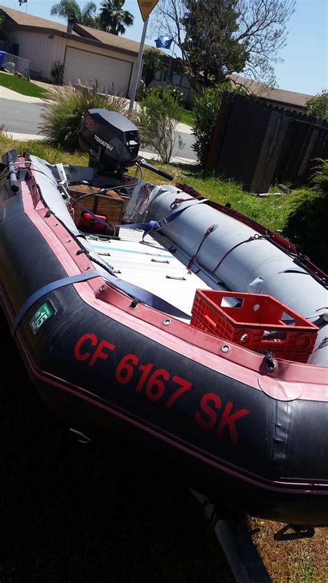 92 Achilles 16ft Hard Bottom Inflatable Zodiac For Sale In San Diego