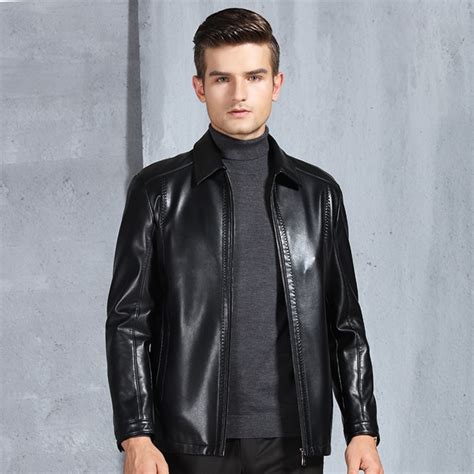 High Quality New Arrival Men Pu Leather Jacket Men Brand Fashion Winter Business Casual Mens