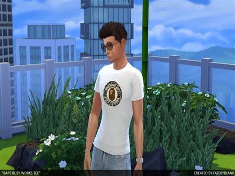 The Sims Resource Bape Busy Works T Shirt