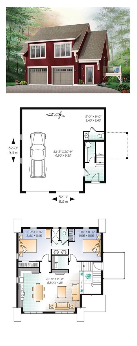 A tastefully designed garage with flexible apartment or loft garage apartment plans for the perfect guest house, studio, home office, or starter home. The Ideas of Using Garage Apartments Plans - TheyDesign.net - TheyDesign.net