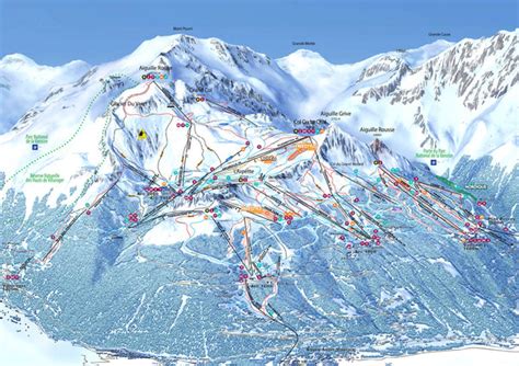 Piste Map Poster Les Arcs From Love Maps On