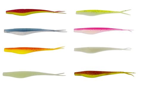 4 Pack Of 7 Inch Mcarthy Jerk Minnow Soft Plastic Fishing Lures