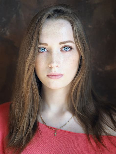 Hd Wallpaper Women Eyes Brunette Blue Eyes Face Portrait Model