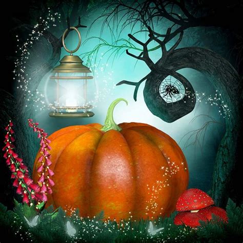 New Halloween Pumpkin Theme Glisten Photography Backdrop Sale