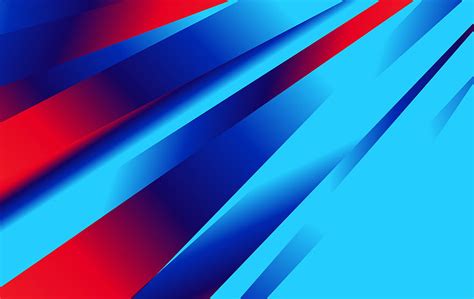 Abstract Red And Blue Fluid Gradient Shapes Futuristic Design