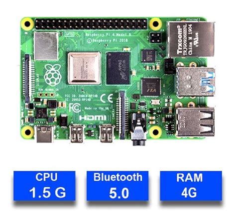 Original Raspberry Pi 4 Model B 4b With Ram 4gb 1 5ghz 2 4 5 0 Ghz Other