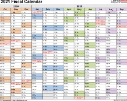 The most common is 12 consecutive months ending on the last day of a month other than december. Fiscal Calendars 2021 - free printable PDF templates