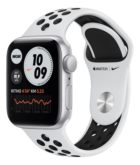 Apple Watch Se Nike Gps 40mm Caixa 40mm De Alumínio Silver Pulseira