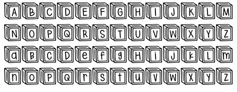 Letter Blocks Font By Brittney Murphy Design Fontriver
