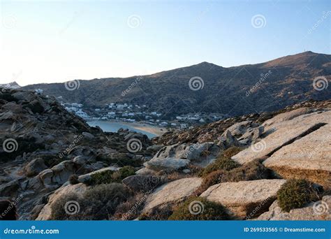 The Famous Mylopotas Beach On The Island Of Ios Cyclades Greece Royalty Free Stock Photo