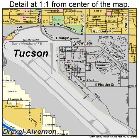 Tucson Arizona Street Map 0477000