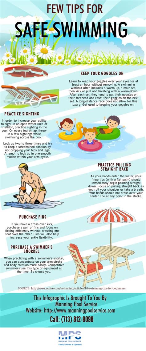 Few Tips For Safe Swimming Infographic Kids Stuff Pinterest