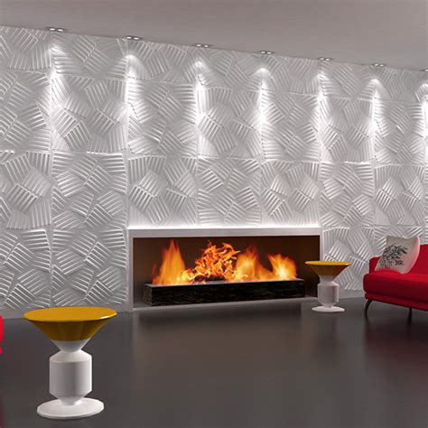 3d Wall Flats Decorative Wall Panels Material White 36 Pcs 387 Sqft