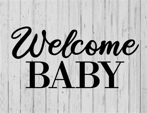 Welcome Baby Svg Ai Png Dxf Etsy Israel