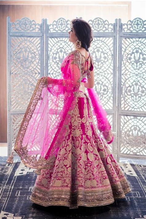Pink Bridal Lehnga By Manish Malhotra Big Fat Indian Wedding Indian Bridal Wear Indian Bridal
